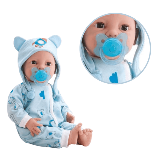Boneca Diver New Born Brincando de Pijama Menino Divertoys