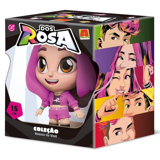 Boneca Emilly Vick em Vinil Dos Rosa 15 cm Algazarra