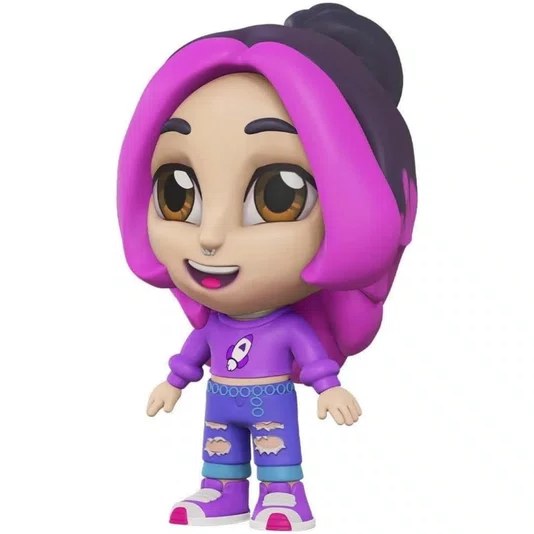 Boneca Katlen em Vinil Dos Rosa 15 cm Algazarra