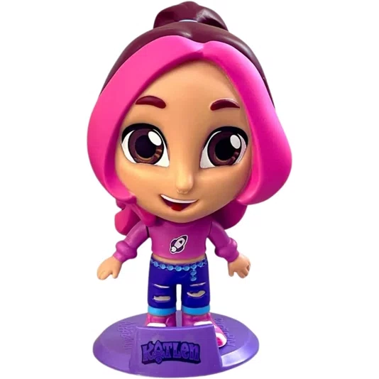 Boneca Katlen em Vinil Dos Rosa 15 cm Algazarra