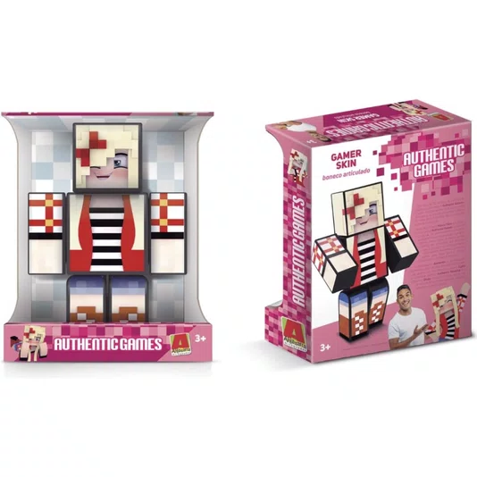 Boneca Lydia Gamer Skin Authentic Games 35 cm Algazarra
