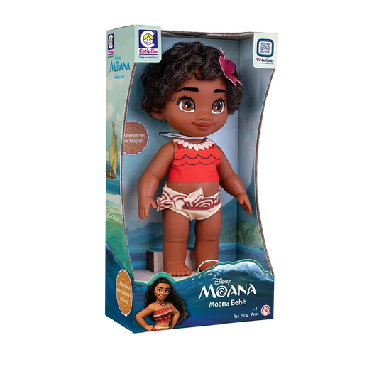 Boneca Moana Bebê Disney Cotiplás 