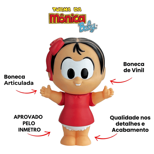 Boneca Mônica 052 Turma da Mônica Baby Fandom Box Lider