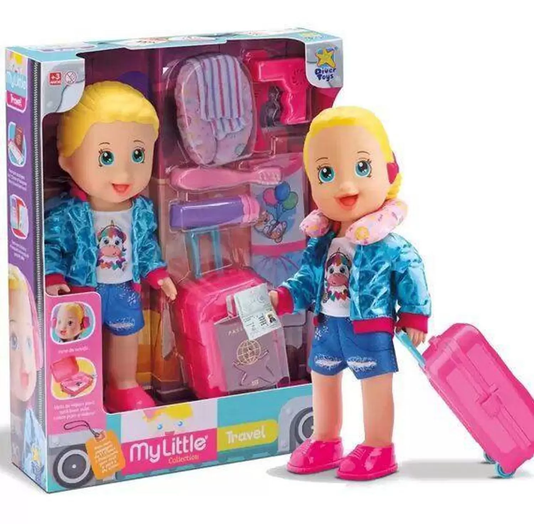 Boneca My Little Collection Vamos Viajar Divertoys