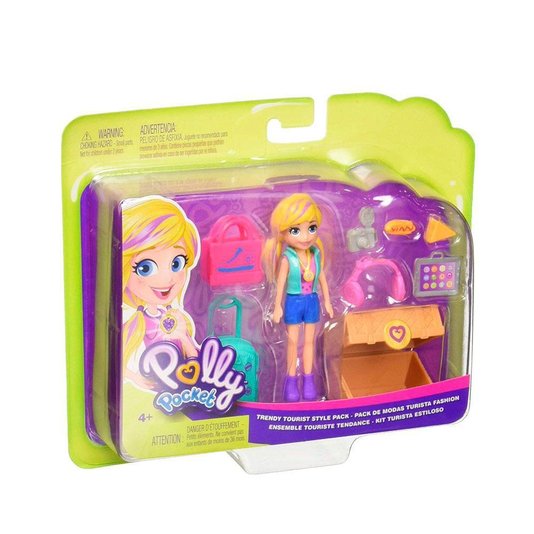 Boneca Polly Pocket Kit de Viagem Mattel