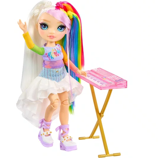 Boneca Rainbow High Jr Rock Band Amaya Raine MGA Entertainment