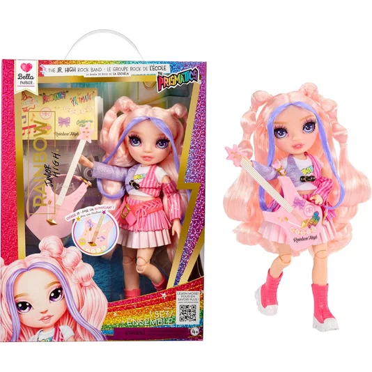 Boneca Rainbow High Jr Rock Band Bella Parker Pink 9 MGA Entertainment