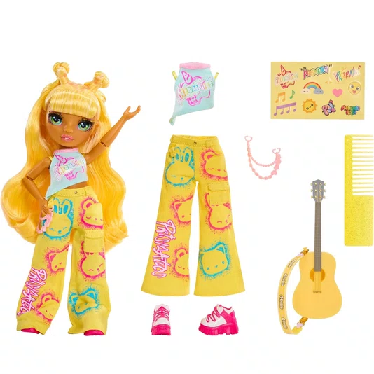 Boneca Rainbow High Jr Rock Band Sunny Madison MGA Entertainment