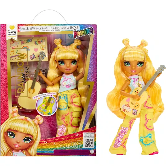 Boneca Rainbow High Jr Rock Band Sunny Madison MGA Entertainment