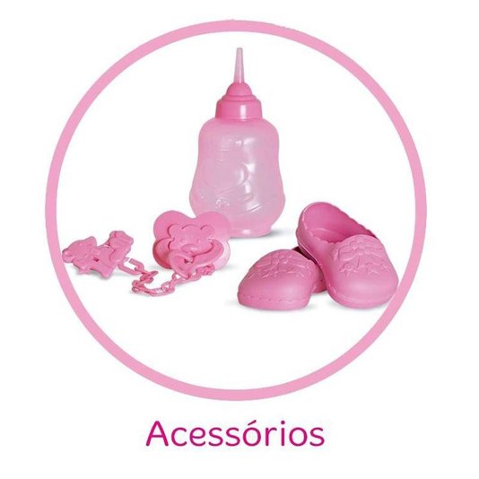 Boneca Sonho Azul 120 Frases com Cabelo Cotiplás