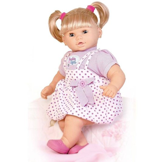 Boneca Sonho Azul 120 Frases com Cabelo Cotiplás