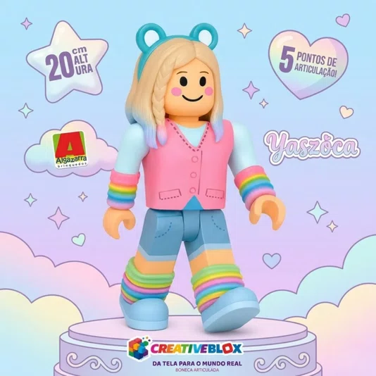 Boneca Yaszoca Creativeblox 20 cm Algazarra