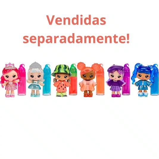 Boneca Yummiland Make Lipgloss Bianca Bubble Gum MGA Entertainment