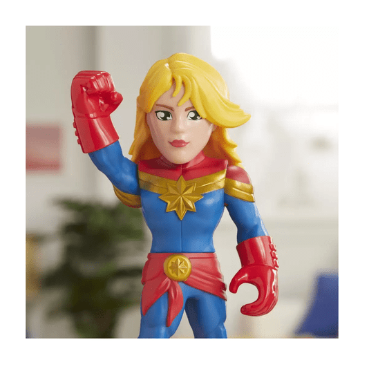 Boneco Articulado Capitã Marvel Super Hero Adventures Hasbro 