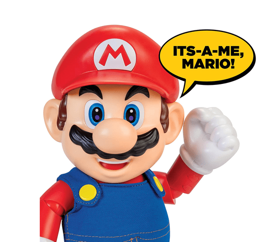 Boneco Articulado com Som Super Mario Nintendo Candide