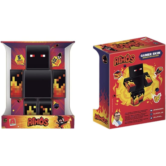Boneco Athos Gamer Skin 35 cm Algazarra
