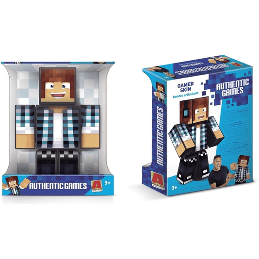 Boneco Authentic Games Gamer Skin 25 cm Algazarra