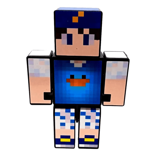 Boneco Beto Gamer com Acessórios Família Arqueira Gamer Skin 15 cm Algazarra
