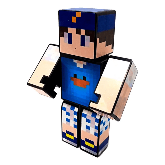 Boneco Beto Gamer com Acessórios Família Arqueira Gamer Skin 15 cm Algazarra