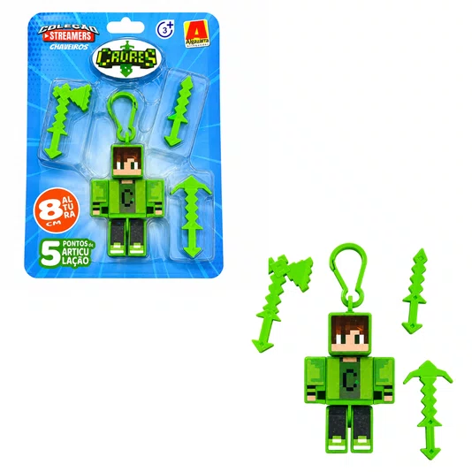 Boneco Cadres Chaveiro 8 cm com Ferramentas Algazarra