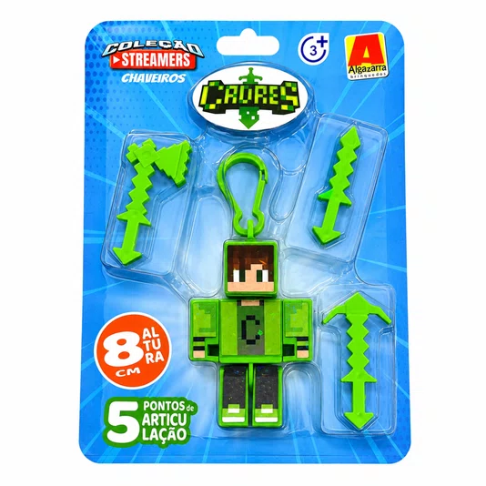 Boneco Cadres Chaveiro 8 cm com Ferramentas Algazarra
