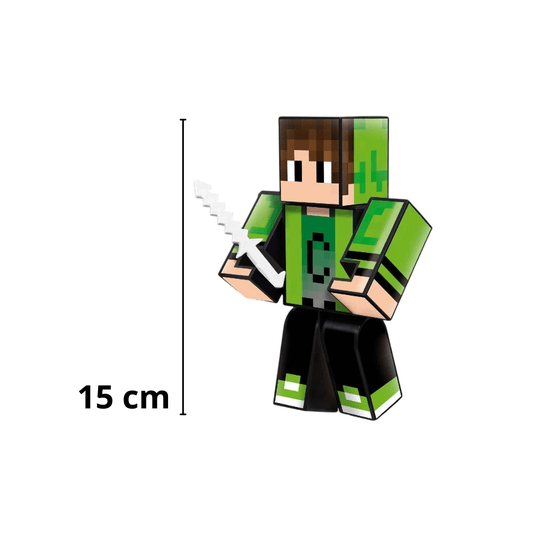 Boneco Cadres com Acessórios Gamer Skin 15 cm Algazarra