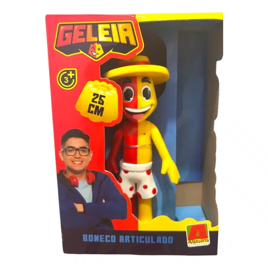 Boneco Geleia em Vinil 25 cm Algazarra