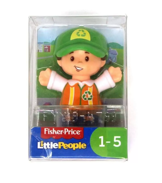 Boneco Homem da Reciclagem Coleção Little People Fisher-Price Mattel