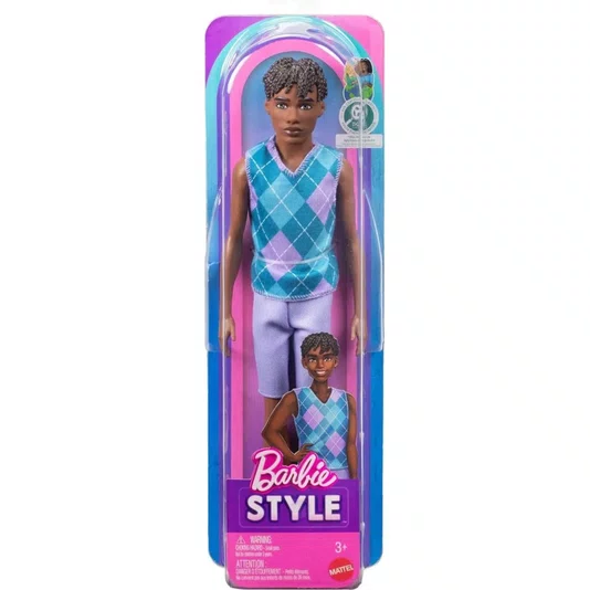 Boneco Ken Fashionista Colete Xadrez #253 Mattel 