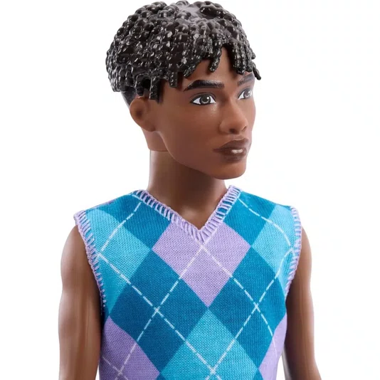 Boneco Ken Fashionista Colete Xadrez #253 Mattel 