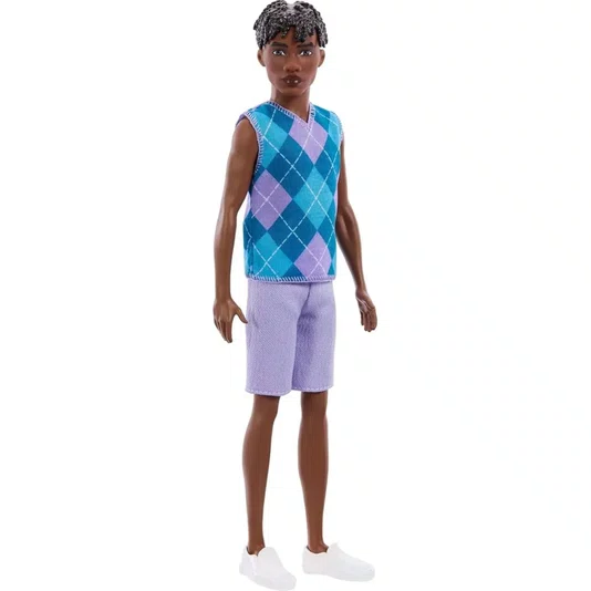 Boneco Ken Fashionista Colete Xadrez #253 Mattel 