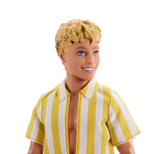 Boneco Ken Fashionista Loiro com Camisa Listrada #252 Mattel