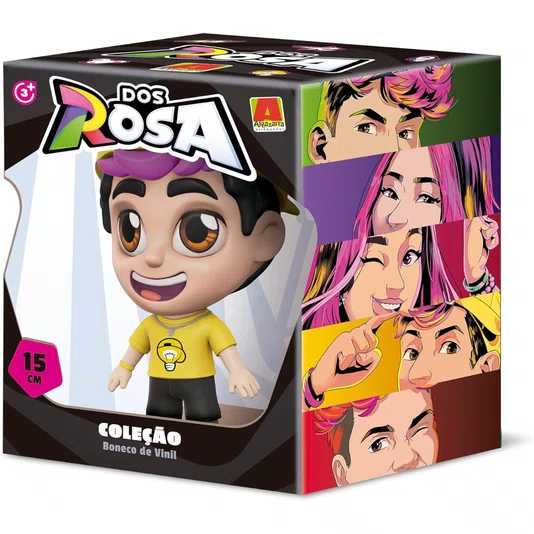 Boneco Leozinho em Vinil Dos Rosa 15 cm Algazarra