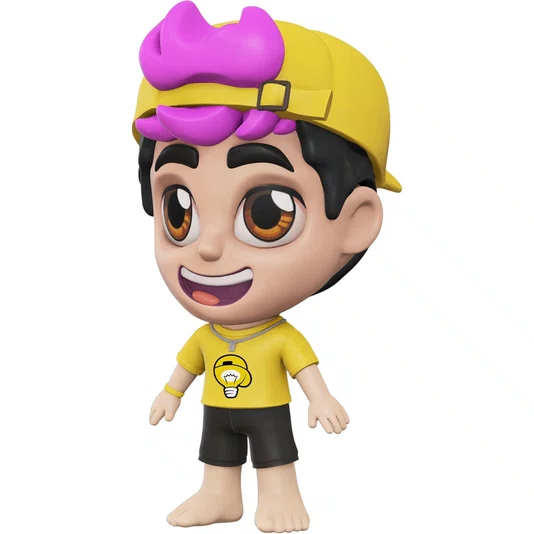 Boneco Leozinho em Vinil Dos Rosa 15 cm Algazarra