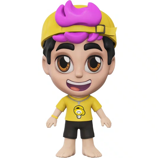 Boneco Leozinho em Vinil Dos Rosa 15 cm Algazarra