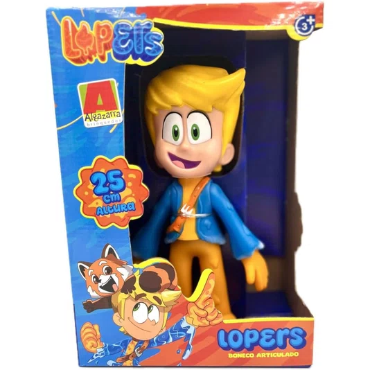 Boneco Lopers em Vinil 25 cm Algazarra