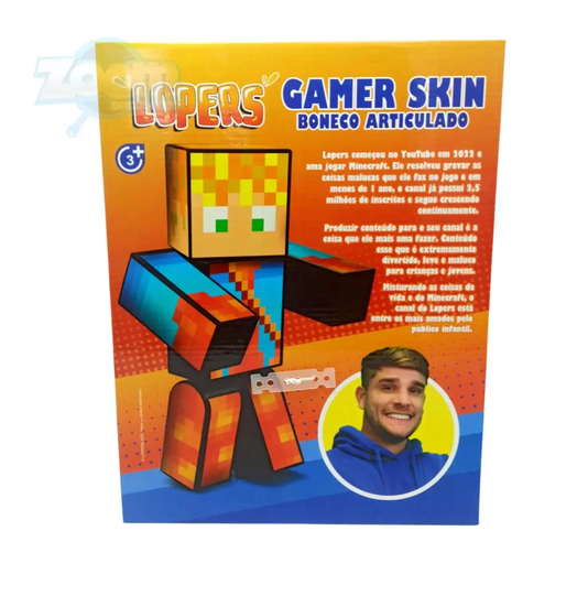 Boneco Lopers Gamer Skin 25 cm Algazarra
