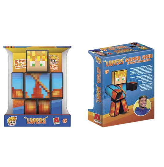 Boneco Lopers Gamer Skin 25 cm Algazarra