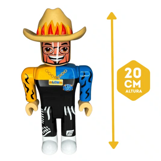 Boneco Luan Clash War Creativeblox 20 cm Algazarra