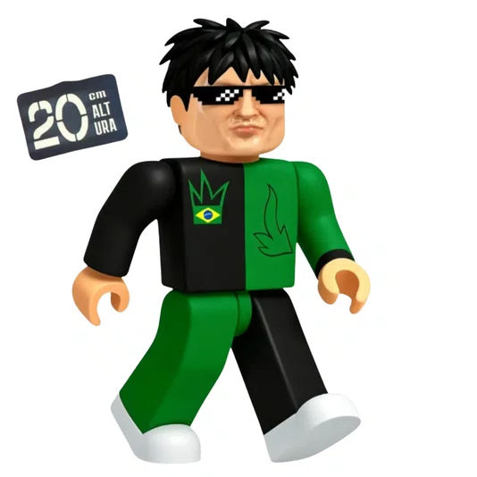 Boneco Lucas Clash On Creativeblox 20 cm Algazarra