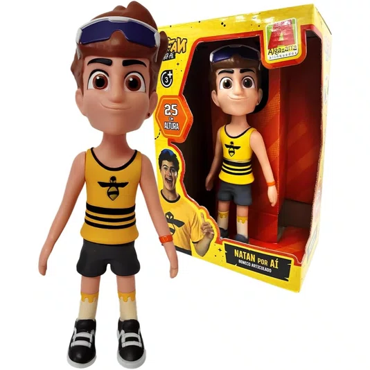 Boneco Natan Por Aí em Vinil 25 cm Algazarra
