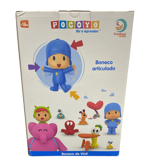 Boneco Pocoyo de Vinil 27 cm Turma do Pocoyo Cardoso