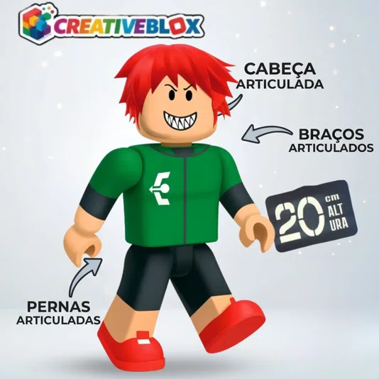 Boneco Robin Hood Creativeblox 20 cm Algazarra