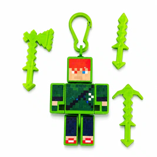 Boneco Robin Hood Gamer Chaveiro 8 cm com Ferramentas Algazarra
