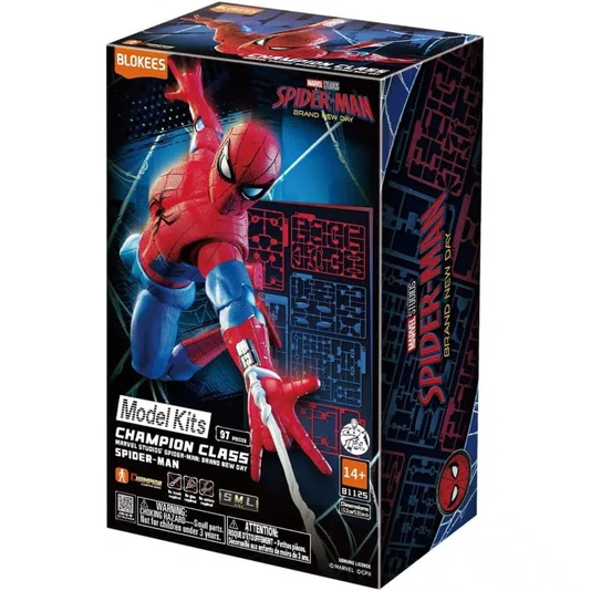 Boneco Spider Man Um Novo Dia Champion Class Marvel Studios Blokees Polibrinq
