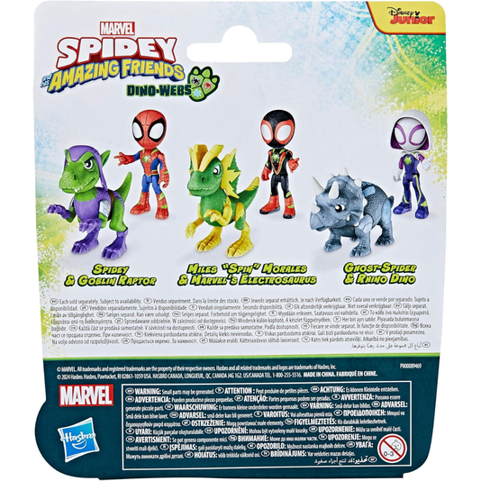 Boneco Spidey E Goblin Raptor Marvel Spidey And His Amazing Friends Hasbro