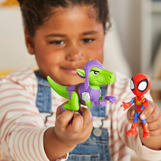 Boneco Spidey E Goblin Raptor Marvel Spidey And His Amazing Friends Hasbro