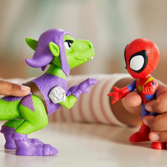 Boneco Spidey E Goblin Raptor Marvel Spidey And His Amazing Friends Hasbro