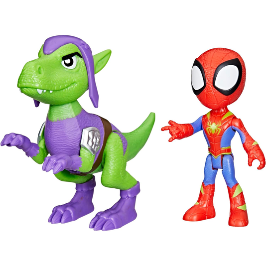 Boneco Spidey E Goblin Raptor Marvel Spidey And His Amazing Friends Hasbro