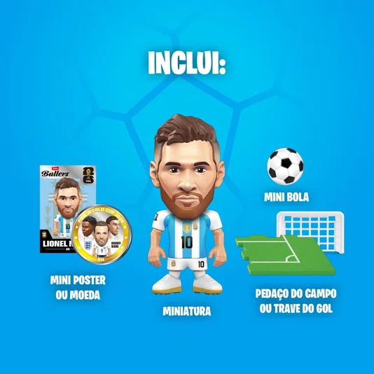 Boneco Surpresa Ballers Copa Do Mundo FIFA 2026 Zuru Candide